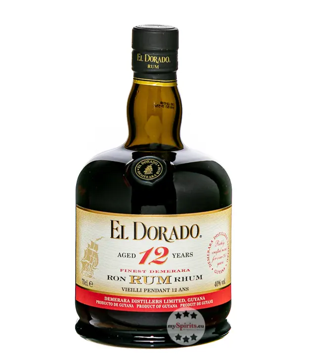 El Dorado 12 Years Finest Demerara Rum / 40 % Vol. / 0,7 Liter-Flasche in Geschenkbox