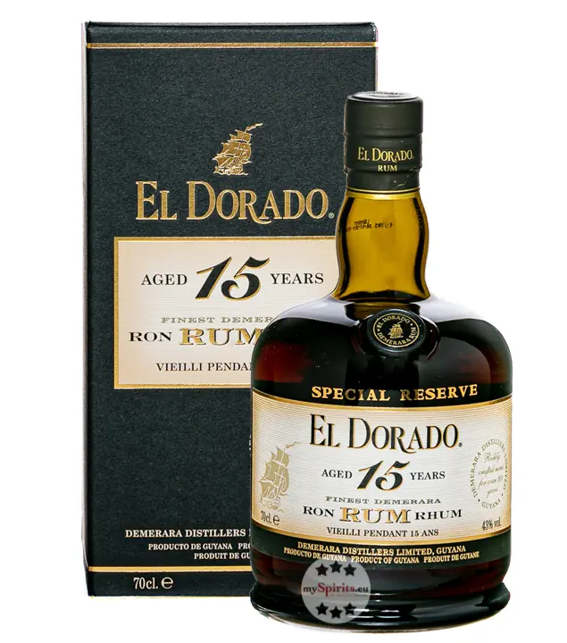 El Dorado 15 Years Finest Demerara Rum / 43 % Vol. / 0,7 Liter-Flasche in Geschenkbox