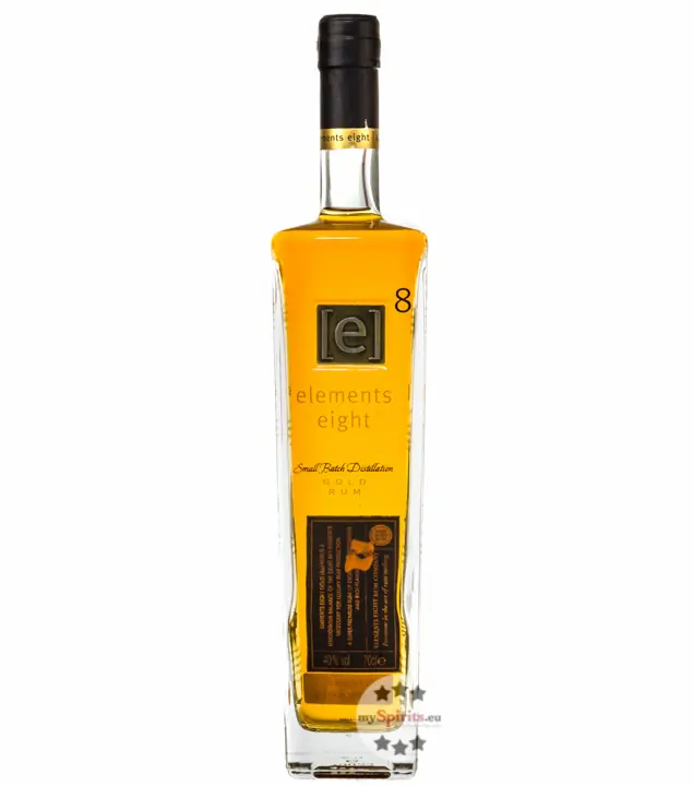 Elements Eight [e]8 Gold Rum – Brauner Rum aus St. Lucia / 40 % Vol. / 0,7 Liter-Flasche