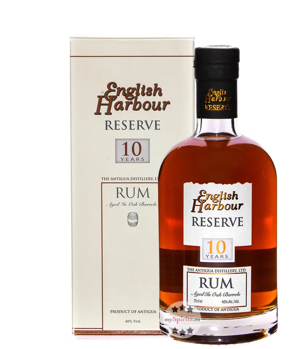 English Harbour Rum: Reserve 10 Years Rum / 40 % Vol. / 0,7 Liter-Flasche in Geschenkkarton