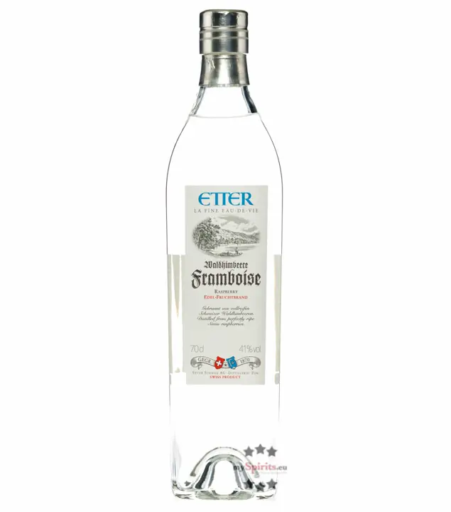 Etter Framboise – Geist aus schweizer Waldhimbeeren / 41% vol. 0,7 Liter-Flasche