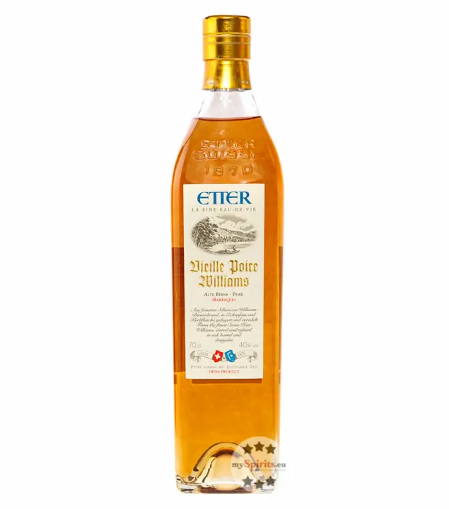 Etter Vieille Poire Williams – Alte Birne-Brand aus dem Barrique / 40% vol. 0,7 Liter-Flasche