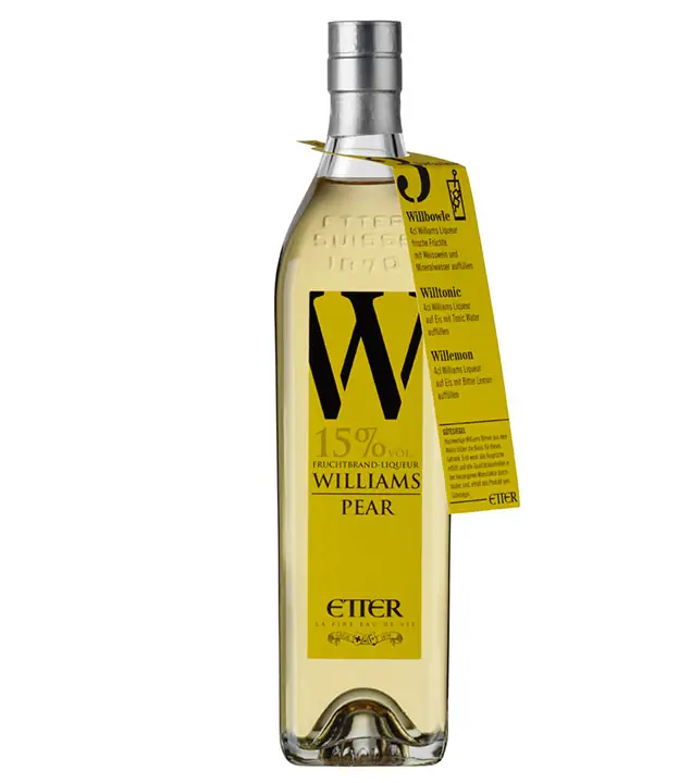 Etter Williams Birnenlikör - Likör mit echtem Fruchtbrand / 15% vol. 0,35 Liter-Flasche
