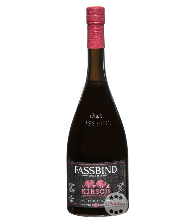 Fassbind Vieille Cerise Barrique: Alte Kirsche aus dem Holzfass 40 % vol. 0,7 Liter-Flasche