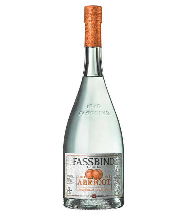 Fassbind Eau-de-Vie Abricot Aprikosenbrand / 43 % vol / 0,7 Liter-Flasche