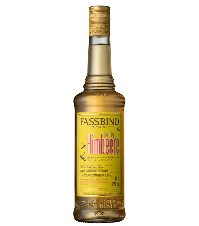 Fassbind Honig-Himbeere Likör / 30 % vol / 0,7 Liter-Flasche