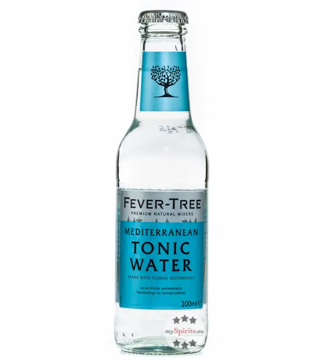 Fever-Tree Mediterranean Tonic Water / 0 % Vol. / 0,2 Liter-Flasche inkl. 0,15 € Pfand