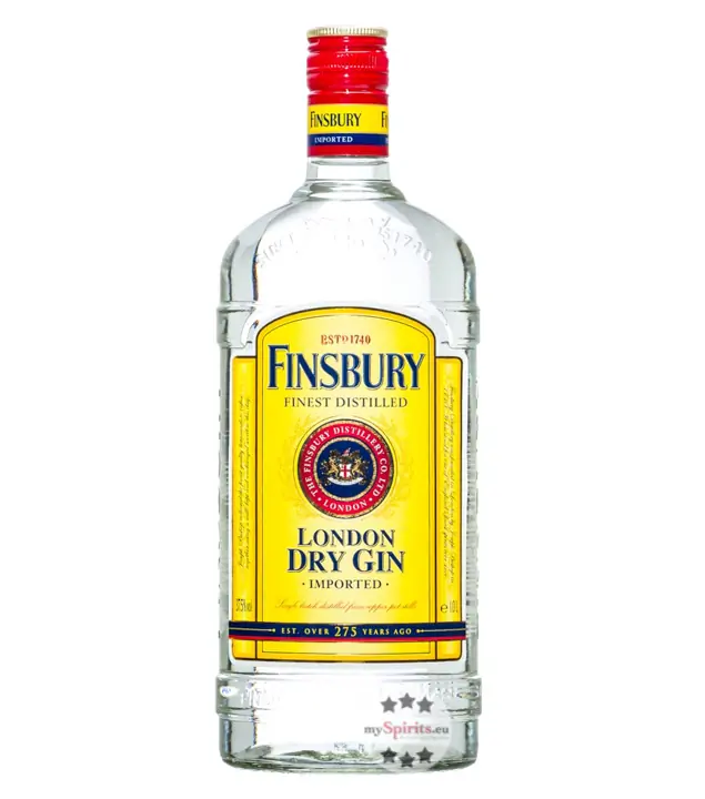 Finsbury London Dry Gin / 37,5 % Vol. / 1,0 Liter-Flasche