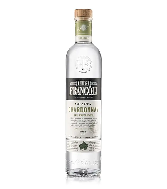 Francoli: Chardonnay del Piemonte Grappa / 41,5 % vol / 0,7 Liter-Flasche