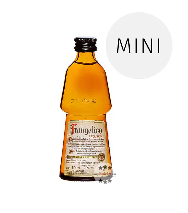 Frangelico Liqueur Haselnusslikör Mini / 20 % Vol. / 0,05 Liter-Flasche