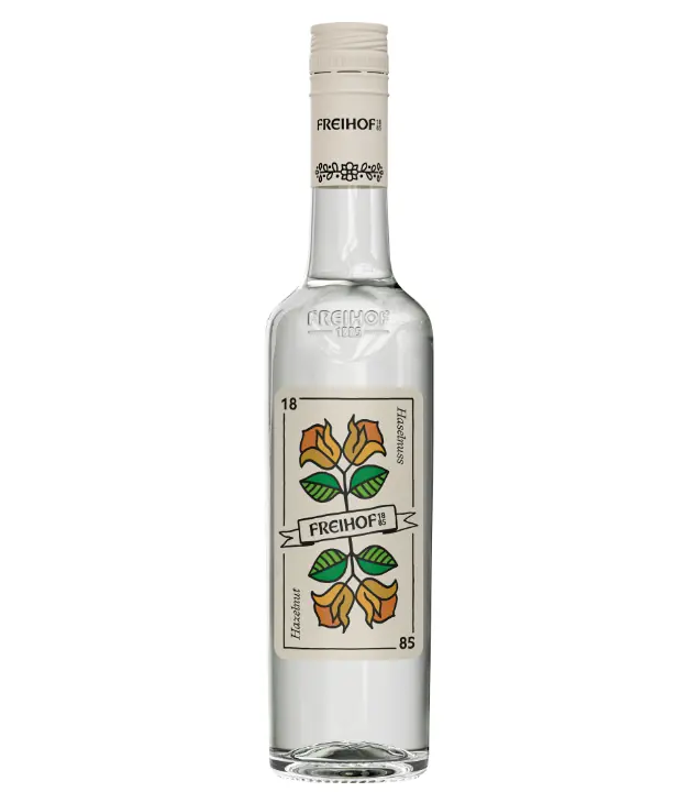 Freihof 1885 Haselnuss Geist / 38 % vol. / 0,5 Liter-Flasche