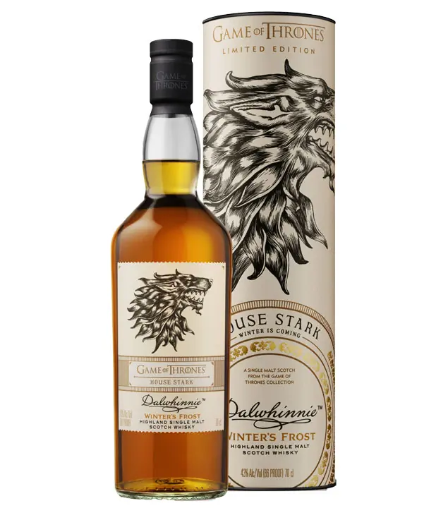 Game of Thrones Whisky House Stark Dalwhinnie Winter's Frost / 43 % Vol. / 0,7 Liter-Flasche in Geschenkdose