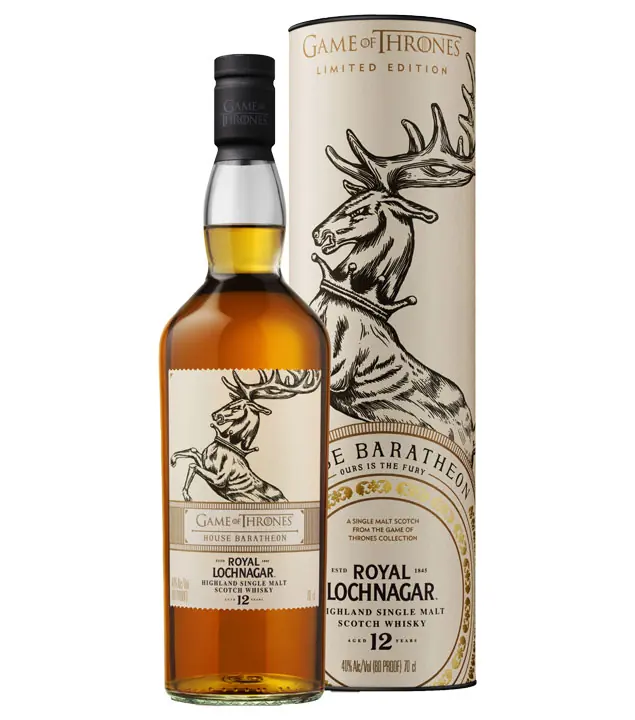 Game of Thrones Whisky House Baratheon Royal Lochnagar 12 Jahre / 40 % Vol. / 0,7 Liter-Flasche in Geschenkdose