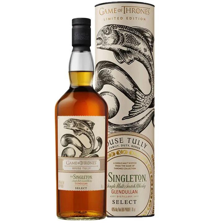 Game of Thrones Whisky House Tully Singleton of Glendullan / 40 % Vol. / 0,7 Liter-Flasche in Geschenkdose