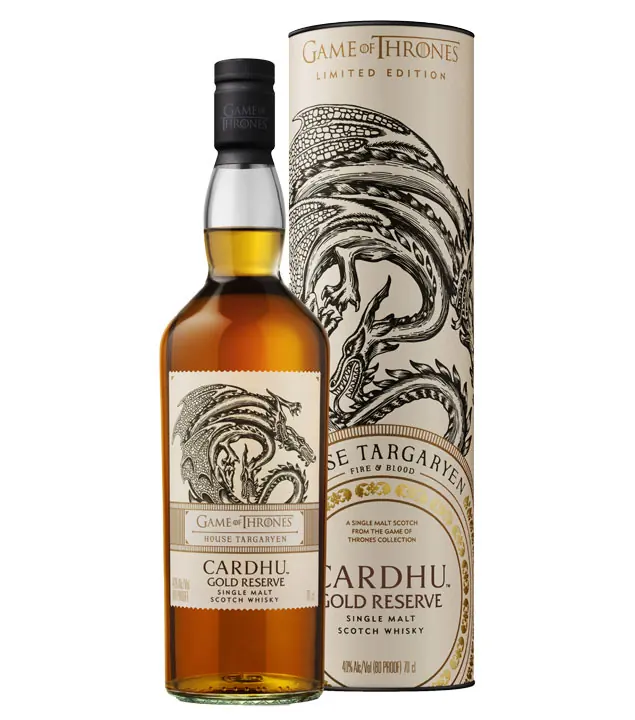 Game of Thrones Whisky House Targaryen Cardhu Gold Reserve / 40 % Vol. / 0,7 Liter-Flasche in Geschenkdose