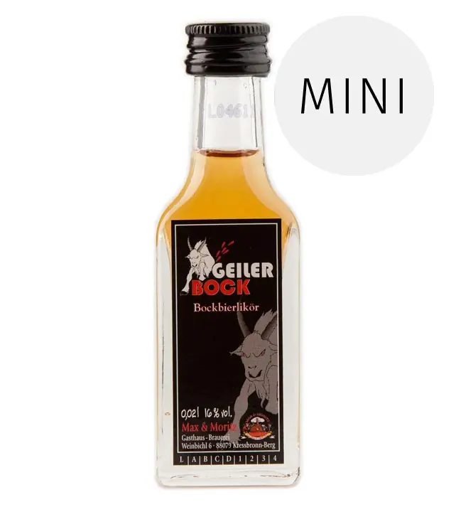 Steinhauser: Geiler Bock Bockbierlikör / 16% Vol. / 0,02 Liter-Flasche