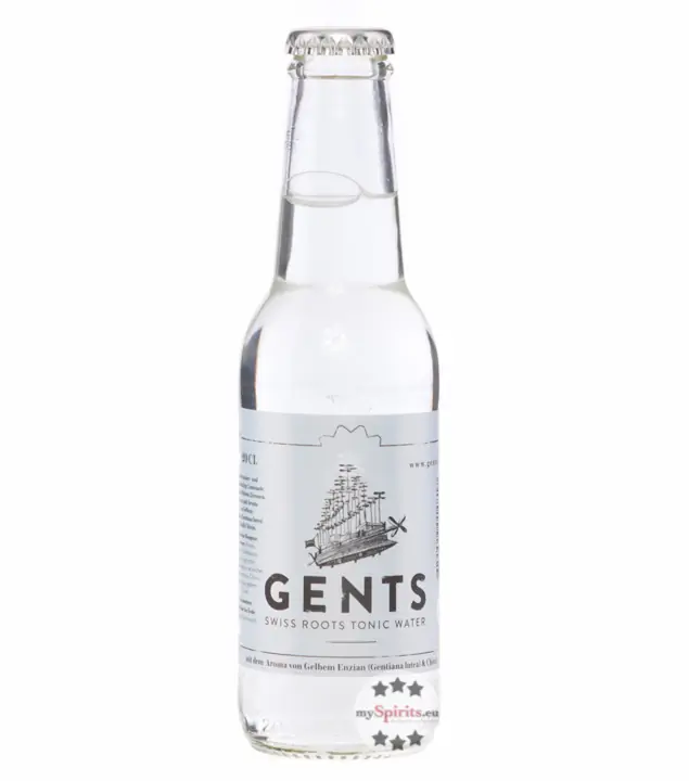Gents Swiss Roots Tonic Water / 0 % Vol. / 0,2 Liter-Flasche inkl. 0,15€ Pfand