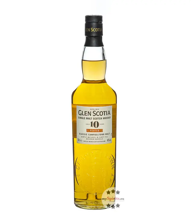 Glen Scotia 10 Years Peated Single Malt Scotch Whisky / 46 % Vol. / 0,7 Liter-Flasche in Geschenkbox