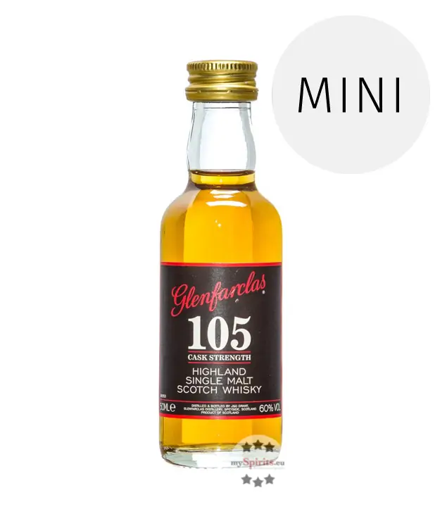 Glenfarclas 105 Cask Strength Whisky / 60 % Vol. / 0,05 Liter-Flasche