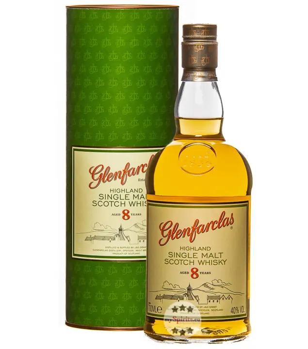 Glenfarclas 8 Years Highland Single Malt Scotch Whisky / 40 % Vol. / 0,7 Liter-Flasche in Geschenkdose