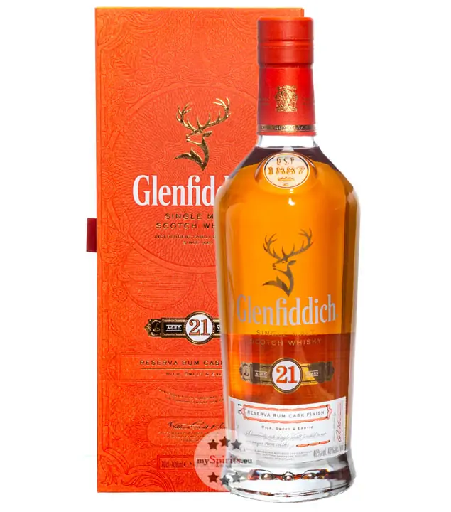 Glenfiddich 21 Jahre Single Malt Scotch Whisky / 40 % Vol. / 0,7 Liter-Flasche in Geschenkverpackung