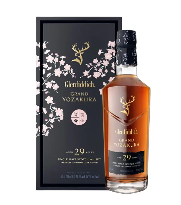 Glenfiddich Grand Yozakura 29 Jahre Single Malt Scotch Whisky / 45,1 % vol / 0,7l in Geschenketui