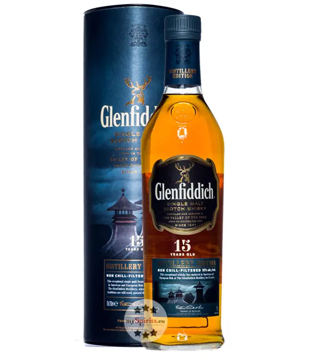 Glenfiddich Distillery Edition 15 Jahre Single Malt Scotch Whisky / 51 % vol. / 0,7 Liter-Flasche in GP