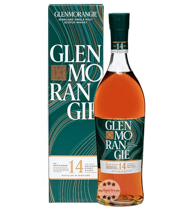Glenmorangie The Quinta Ruban 14 Years Port Cask Finish Single Malt Whisky / 46 % Vol. / 0,7 Liter-Flasche in Geschenkbox