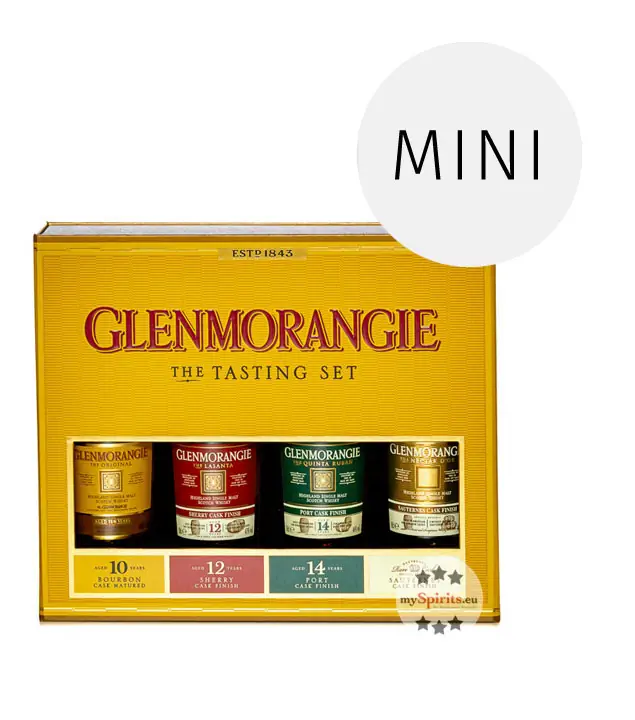 Glenmorangie The Tasting Set Whisky-Probierset / 40 - 46 % Vol. / 4 x 0,1 Liter-Flasche in Geschenkbox