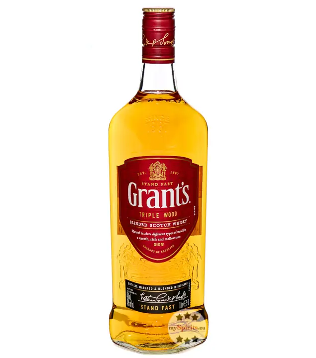 Grant's Triple Wood Blended Scotch Whisky / 40 % vol / 1,0 Liter-Flasche