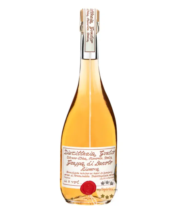 Distilleria Gualco Grappa Di Barolo Riserva / 44 % vol / 0,7 Liter-Flasche