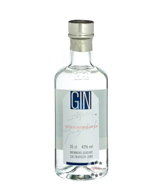 Guglhof Gin Alpin - Austrian Dry Gin / 42 % vol. / 0,35 Liter-Flasche