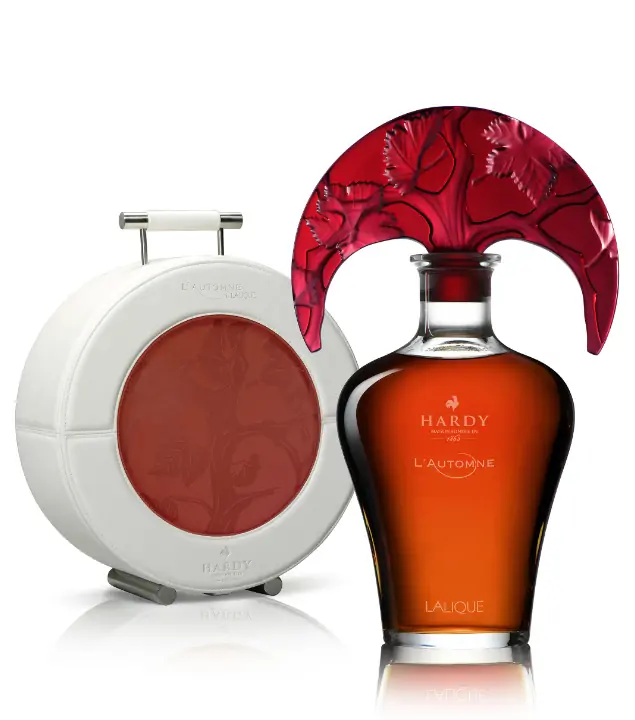 Hardy Cognac: Automne - Herbst / 41 % vol / 0,7 Liter-Flasche in Lederkoffer