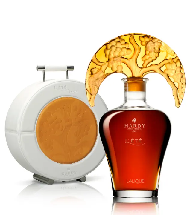 Hardy Cognac: Eté - Sommer / 41 % vol / 0,7 Liter-Flasche in Lederkoffer