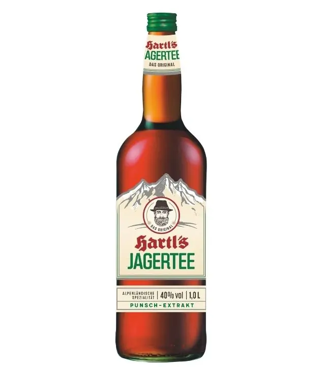 Hartl's Jagertee Punsch-Extrakt / 40 % Vol. / 1,0 Liter-Flasche