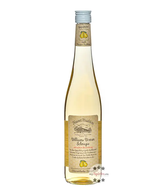 Hauser Tradition Williams Birnen Schnaps mit Honig / 35 % Vol. / 0,7 Liter