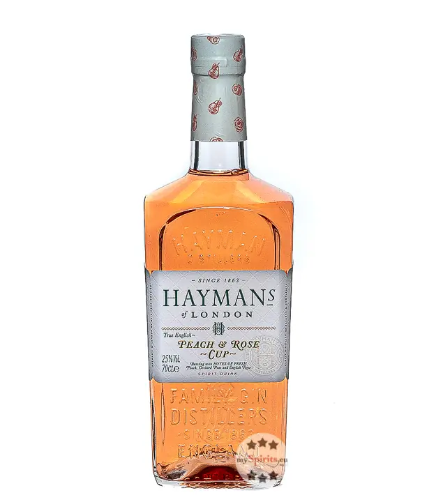Hayman’s Peach & Rose Cup / 25 % Vol. / 0,7 Liter-Flasche