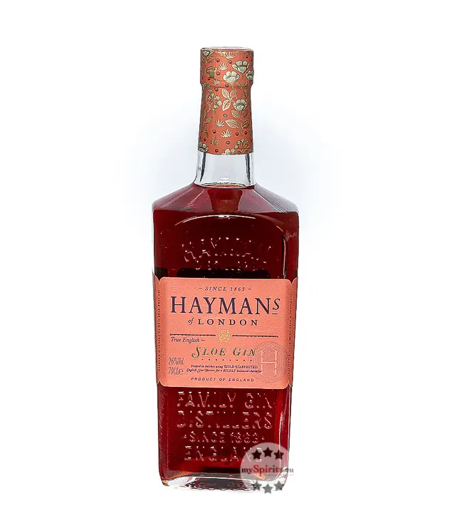 Hayman’s Sloe Gin Bittersüßer Schlehen-Gin aus England / 26 % vol. 0,7 Liter-Flasche