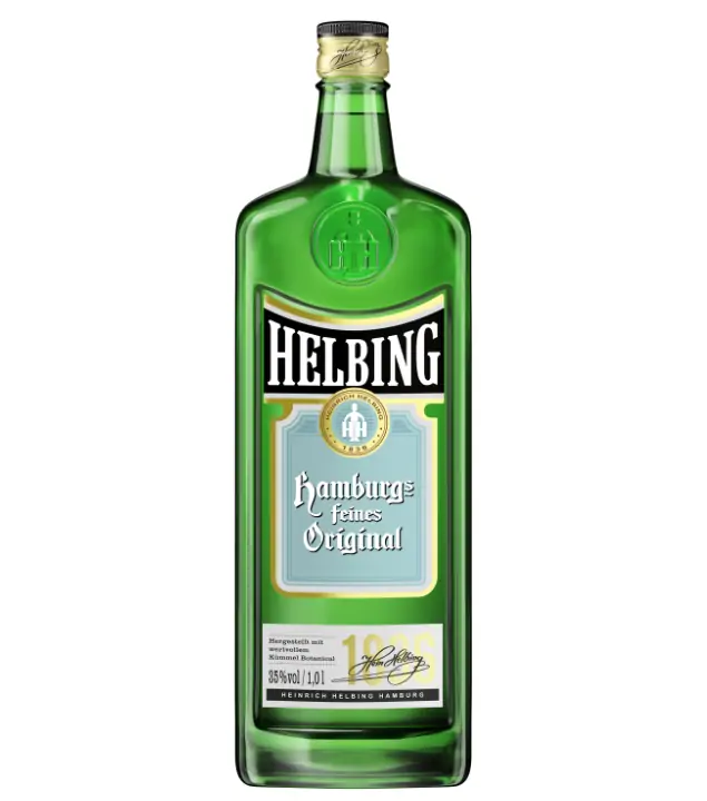 Helbing Hamburgs feiner Kümmel Der Echte / 35 % Vol. / 1,0 Liter-Flasche