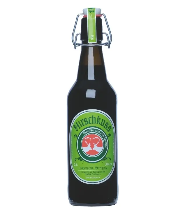 Hirschkuss Kräuterlikör / 38 % vol / 0,5 Liter-Flasche
