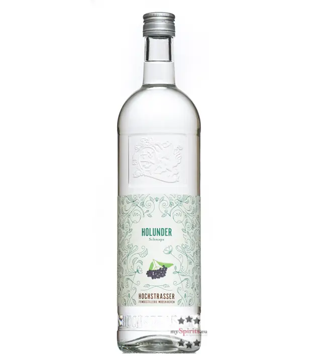 Hochstrasser: Holunderschnaps / 38% Vol. / 1,0 Liter - Flasche