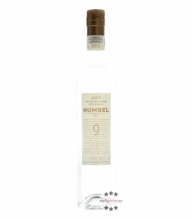 Humbel Roter Williams – Birnenbrand aus der Schweiz / 43 % Vol. 0,5 Liter-Flasche