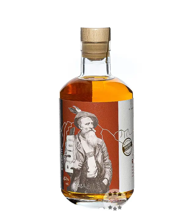 Dolomiti Alpenfeinkost: Dolomitenmann Rum / 42 % Vol. / 0,5 Liter-Flasche