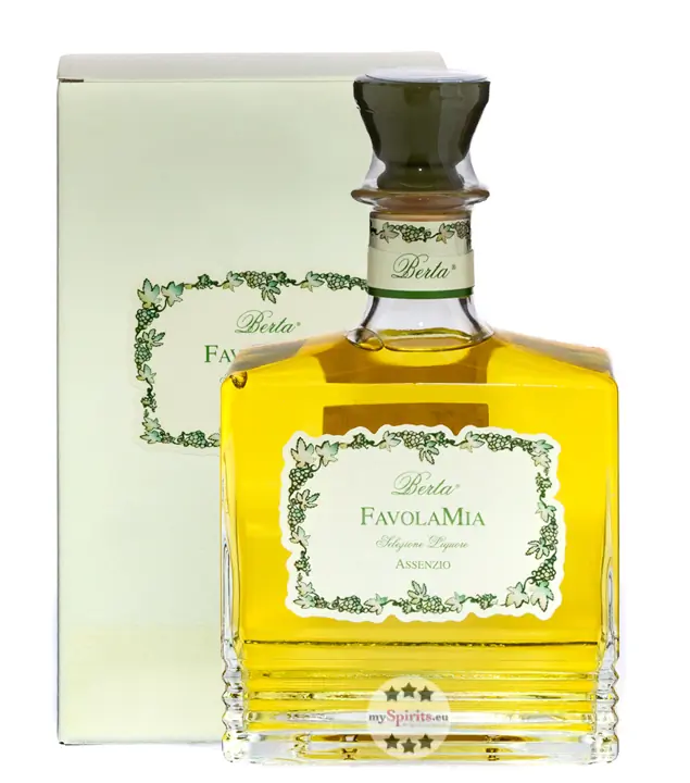 Distillerie Favola Mia – Absinth Likör / 42 % vol. / 0,7 Liter-Flasche in Geschenk-Box