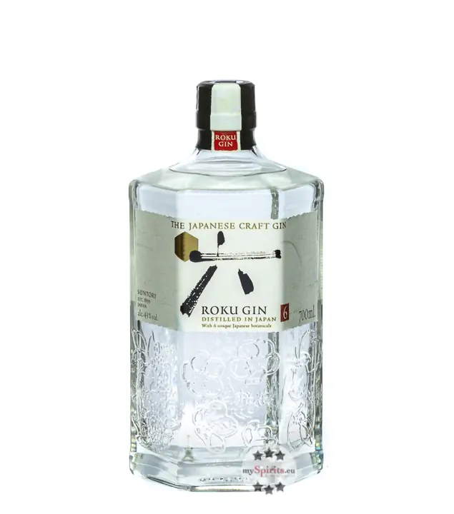 Roku Gin The Japanese Craft Gin / 43 % Vol. / 0,7 Liter-Flasche