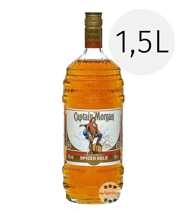 Captain Morgan Original Spiced Gold Barrel Bottle / 35 % Vol. / 1,5 Liter-Flasche