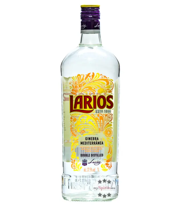 Larios Dry Gin / 37,5 % Vol. / 1,0 Liter-Flasche