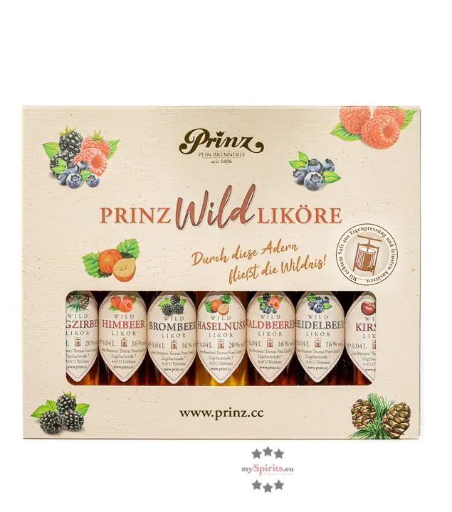 Prinz: Geschenk-Set Die kleinen Wilden / 16 & 20 % Vol. / 7 x 0,04 Liter-Flaschen