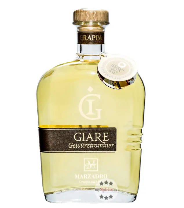 Marzadro: Giare Grappa Affinata Gewürztraminer / 41 % Vol. / 0,7 Liter-Flasche