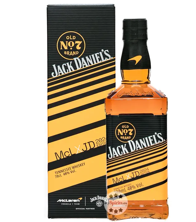 Jack Daniel’s McLaren McL x JD 2024 Edition Old No. 7 Tennessee Whiskey / 40 % vol / 0,7 Liter-Flasche in Geschenkbox
